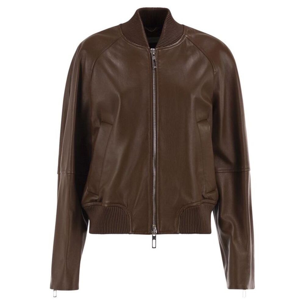 Sportmax Women Spxamour - Lambskin Leather Bomber Jacket